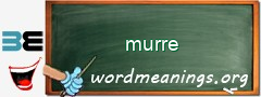 WordMeaning blackboard for murre
